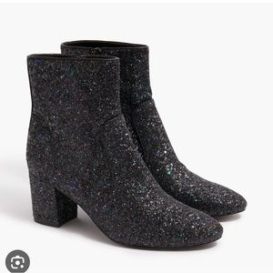 Glitter Ankle boots J. Crew Factory size 9 NWOB